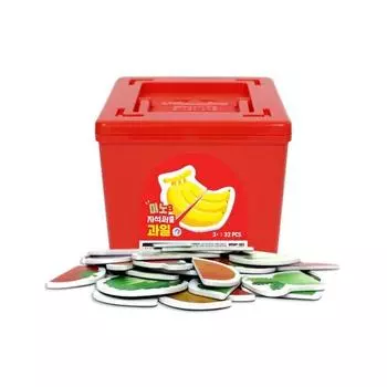 Магнитный пазл Ariati Mino фрукты, разноцветные, 32 детали, 1, Korea Best Toddler Puzzle Puzzle