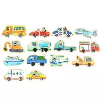 Магнитный пазл Mom s Board Transportation, 28 деталей, 1 деталь, популярные корейские пазлы