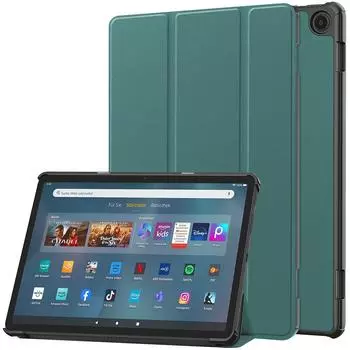 Магнитный планшет для Amazon Fire Max 11 дюймов с картинами, поворотная флип-кожаная подставка, тройной складной тонкий однотонный твердый чехол Amazon Fire Max 11