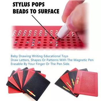 Магнитный планшет, доска для рисования, детские рисунки, письменные развивающие игрушки S чёрный