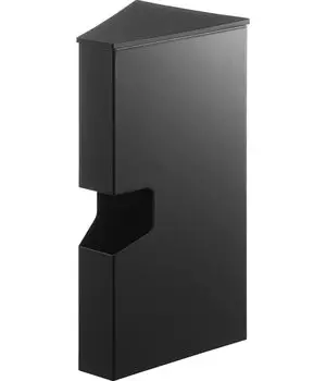 Магнитный пластиковый чехол Yamazaki Jitsugyo, черный, W9 xx Tower, плавающий чехол для хранения, полиэтиленовый пакет для хранения, чехол для готовки 1617, диаметр 10,5 высота 22,6 см