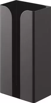 Магнитный пластиковый пакет Yamazaki Jitsugyo и держатель для кухонных бумажных полотенец, черный, приблизительно. Ш13 x Г8,3 x В26 см. Держатель для полиэтиленового пакета с тканевой коробкой Tower Tissue Case, простая установка 3774