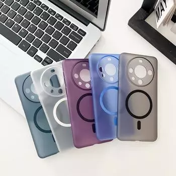 Магнитный присоска Skin Feel защитный чехол для Huawei Mate60Pro и iPhone15Pro iPhone15pro прозрачный