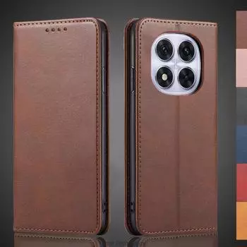 Магнитный притяжение кожаный чехол для Xiaomi POCOPHONE POCO X7 5G кобура флип чехол кошелек телефон сумки Capa Fundas Coque for POCO X7 5G&Just Case