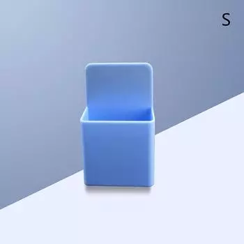 Магнитный ящик для хранения ярких цветов, пластиковый держатель для маркера для доски, контейнер для холодильника, органайзер для домашнего офиса, школьные принадлежности 5.2*5.8*3cm синий