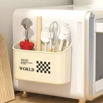 Магнитный ящик для хранения, удобный компактный подвесной органайзер для холодильника без дырокола для домашней кухни S