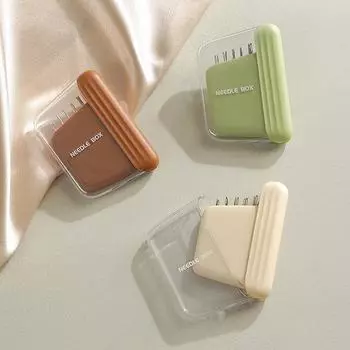 Магнитный ящик для швейных игл с 10 иглами, иглы разных размеров, портативные магнитные ящики для хранения, аксессуары для вышивки дома