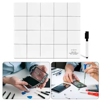 Магнитный рабочий коврик, резиновый магнит с ламинированной бумагой, печать, универсальный магнитный коврик для ремонта мобильных телефонов