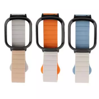 Магнитный ремешок для часов Watch 4 Quick Release PC Frame Регулируемый сменный силиконовый ремешок для часов Apricot