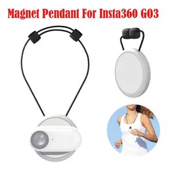 Магнитный ремешок для Insta360 GO 3 Магнитный кулон Магнитный держатель для кулона Быстросъемный шейный ремешок для Insta360 GO 3 Аксессуары