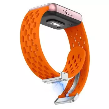 Магнитный ремешок для Samsung Galaxy Fit 3 SmartWatch Сменный браслет Силиконовый ремешок с пряжкой для Samsung Galaxy Fit3 Band for Samsung Galaxy Fit 3 красный