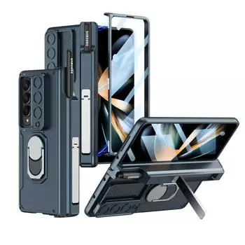 Магнитный шарнир с S-ручкой, чехол для Samsung Galaxy Z Fold 4, 5G, чехол, защита экрана камеры, противоударные чехлы для телефонов, чехлы For Z Fold 4 5G