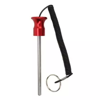 Магнитный штифт для силового тренажера 8x125 мм с тросом для выбора веса стека для силовых тренировок красный