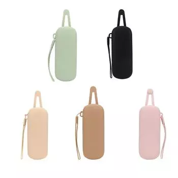 Магнитный силиконовый чехол для солнцезащитных очков, простой однотонный мягкий держатель для очков, водонепроницаемый дорожный футляр с защитой от царапин