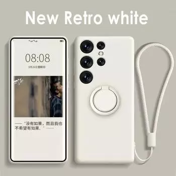 Магнитный силиконовый чехол для телефона Samsung Galaxy S21 20 FE S25 S24 S23 S22 Plus Ultra A15 A25 A35 A55 A54 Чехол с кольцом-ремешком Galaxy S23 Ultra серый