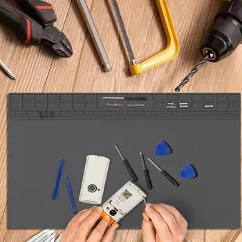 Магнитный силиконовый коврик для пайки, рабочий коврик для электроники, паяльник BGA, защита рабочего стола, термостойкий для Comp