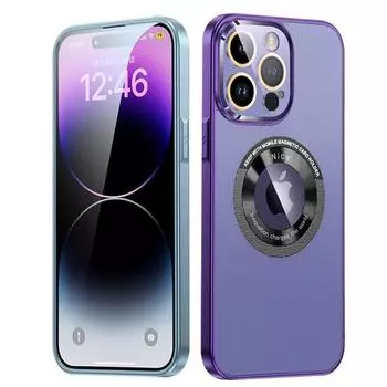 Магнитный силиконовый противоударный чехол для iPhone 14 13 12 Pro Max Plus, чехол для беспроводной зарядки For iPhone 12 чёрный