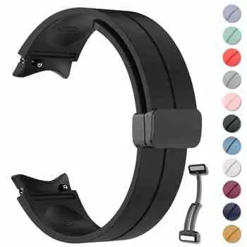 Магнитный силиконовый ремешок для часов для Samsung Galaxy Watch 5/5Pro 44 мм 40 мм Galaxy4 classic46 мм Спортивный ремешок для часов браслет Galaxy Watch5 45 мм