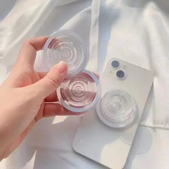 Магнитный складной держатель для мобильного телефона с гнездом и карманом для Magsafe IPhone 15 14 13 Mac Safe, расширяемая подставка для кольца и пальца чёрный