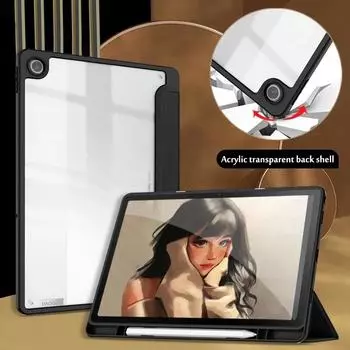 Магнитный складной флип-чехол для Lenovo Xiaoxin Pad 2022 TB-128FU/M10 Plus 3-го поколения TB-125F 10,6 дюйма, умный чехол с подставкой для кожи TB-128FU 10.6 inch темно-синий