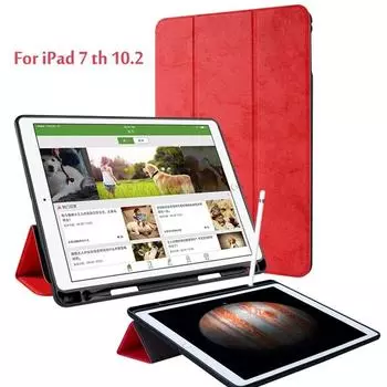 Магнитный смарт-чехол для iPad 10.2 2019/2020, чехол с отделением для ручки, тонкий чехол-подставка для iPad 7, 8 поколения, чехол для планшета