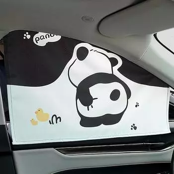 Магнитный солнцезащитный козырек для автомобиля с защитой от ультрафиолета, мультяшный дизайн, солнцезащитный козырек для автомобиля, защитная пленка для бокового окна