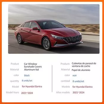 Магнитный солнцезащитный козырек для Hyundai Elantra CN7 Avante i30 Sedan 2021~2024, шторка на лобовое стекло, солнцезащитный козырек, аксессуары 2021-2024