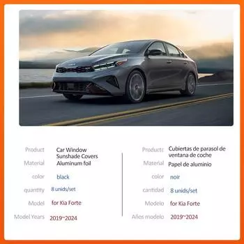 Магнитный солнцезащитный козырек для Kia Forte K3 Cerato BD Sedan 2019~2024, шторка на лобовое стекло, солнцезащитный козырек, крышка люка, аксессуары 2019-2024