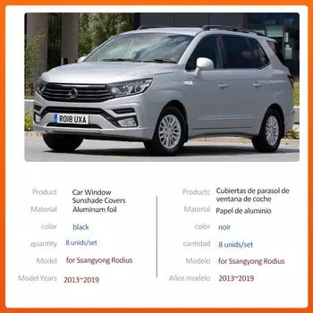 Магнитный солнцезащитный козырек для Ssangyong Stavic Rodius Korando Turismo 2013~2019, шторка на лобовое стекло, солнцезащитный козырек, накладка на крышу, аксессуары 2013-2019
