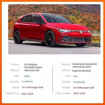 Магнитный солнцезащитный козырек для VW Golf 8 Mk8 R-Line GTE GTD GTI 2025~2024, шторка на лобовое стекло, люк, накладка, аксессуары Golf 8