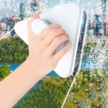 Магнитный стеклоочиститель Эргономичный дизайн Треугольный магнитный очиститель лобового стекла Инструмент для замены Аксессуары для стеклоочистки белый