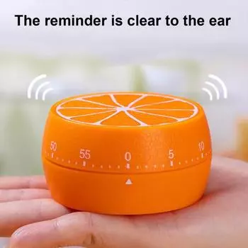 Магнитный таймер Лимон Арбуз Кухонный таймер для приготовления пищи В форме фруктов Визуальный механический таймер Руководство Watermelon