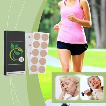Магнитный травяной пластырь для здоровья снимает повышенное кровяное давление, регулирует уровень сахара в крови, улучшает физическое здоровье, повышает выносливость и равновесие One Size