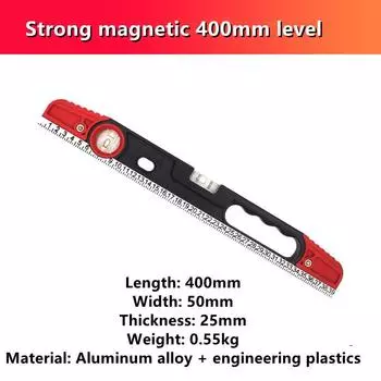 Магнитный уровень линейки рычаг пузырьки нержавеющая горизонтальная линейка уровень баланс линейка для украшения дома