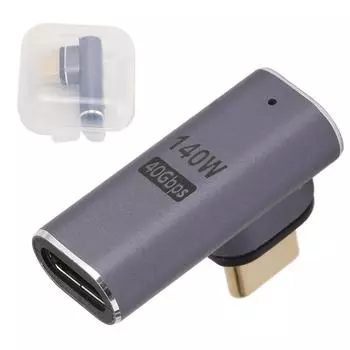 Магнитный USB C адаптер 140 Вт PD быстрая зарядка 8K трансляция видео передача 24 контакта тип C