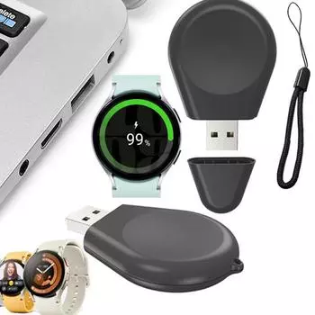 Магнитный USB-кабель для быстрой зарядки часов, держатель данных, зарядное устройство, адаптер, док-станция, кронштейн для GalaxyWatch 6/6Classic