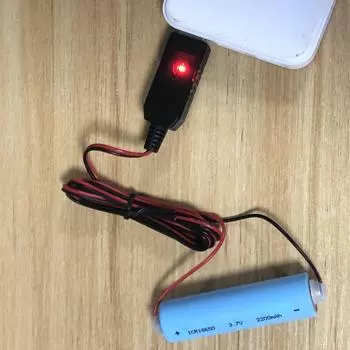 Магнитный USB-кабель для зарядки аккумуляторов 3,7 В 14500 16340 26650, шнур для зарядки аккумуляторов с адаптером Type-C