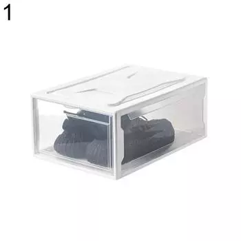 Магнитный утолщенный пылезащитный контейнер для хранения обуви, органайзер для кроссовок 8