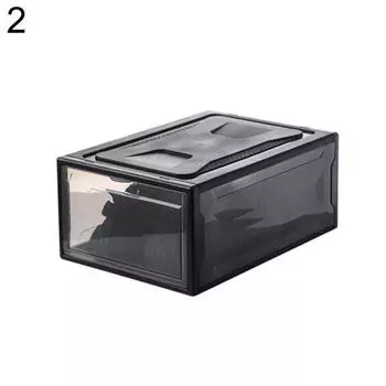 Магнитный утолщенный пылезащитный контейнер для хранения обуви, органайзер для кроссовок 8