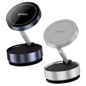 Магнитный вакуумный автомобильный держатель для телефона, складная присоска, подставка для навигации, держатель для телефона с вакуумной присоской для Magsafe iPhone чёрный