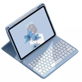 Магнитный вращающийся съемный чехол для планшета, многоугольный, многосценный, сильная магнитная адсорбция, Model D - For iPad 10 generation 10.9-inch синий