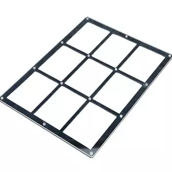 Магнитный загрузчик с винтовым креплением, 9 рядов, чехол для карточек, защитный чехол для коллекционных карточек, магнитный держатель, дисплей для хранения коллекционных карточек (черный) чёрный