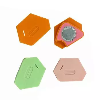 Магнитный замок для швейной машины, аксессуары, новый многоцелевой магнитный калибровочный край, полигональный пластиковый позиционер, препятствующий скручиванию оранжевый