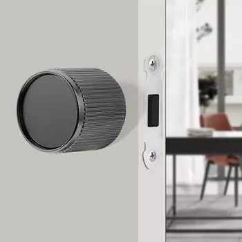 Магнитный замок-ручка для двери в ванную комнату 5x5.3см Black