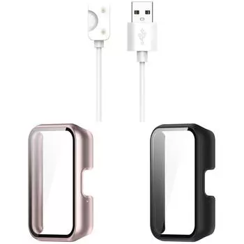 Магнитный зарядный кабель для Samsung Galaxy Fit 3 R390 (Белый 1м USB)