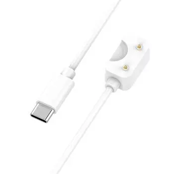 Магнитный зарядный кабель для Samsung Galaxy Fit 3 R390 (Белый 1м Тип C)