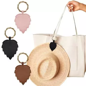 Магнитный зажим для шляпы для путешествий, магнитный зажим для шляпы, держатель для шляпы на сумке, держатель с зажимом для солнцезащитных шляп, аксессуар для сумки Hands Free One Size коричневый