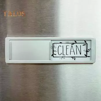 Магнитный знак для посудомоечной машины Легко читаемый, гладкая поверхность, практичный, удобный, скользящий, индикатор чистоты и загрязнения в посудомоечной машине для дома серебряный