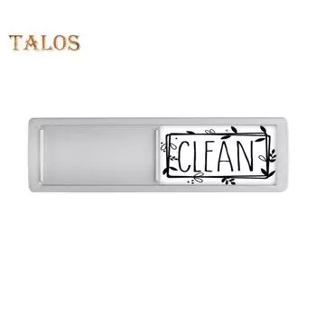 Магнитный знак для посудомоечной машины Легко читаемый Гладкая поверхность Практичный Хороший скользящий стиль Индикатор чистоты и грязи для посудомоечной машины для дома серебряный