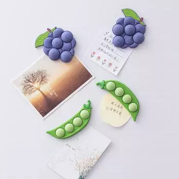 Магниты на холодильник Доска объявлений Магнитные наклейки Магниты на холодильник в форме фруктов Украшение для холодильника для офиса зелёный